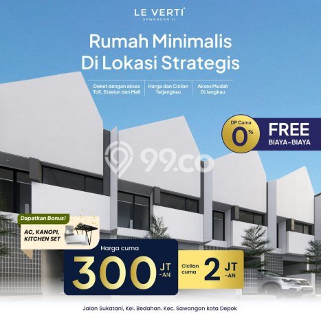 For Sale Rumah 2 Kamar Lokasi Ideal Nyaman dan Strategis di Sawangan For Sale Rumah 2 Kamar Lokasi Ideal Nyaman dan Strategis di Sawangan