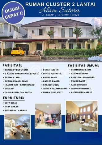 Dijual Rumah Mewah Elegan Dengan View Eksklusif di Sutera Buana Alam Sutera, Tangerang Dijual Rumah Mewah Elegan Dengan View Eksklusif di Sutera Buana Alam Sutera, Tangerang