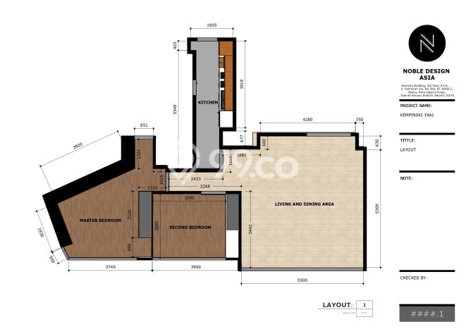 Siap Huni Apartemen Prestisius di Thamrin 2 Kamar & 2 Kamar Mandi Siap Huni Apartemen Prestisius di Thamrin 2 Kamar & 2 Kamar Mandi
