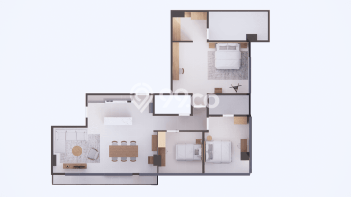 Disewakan Apartemen Murah di Gatot Subroto 3 Bedroom Disewakan Apartemen Murah di Gatot Subroto 3 Bedroom