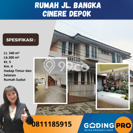 Rumah Mewah Siap Huni LT 340m2 di Cinere, Depok Rumah Mewah Siap Huni LT 340m2 di Cinere, Depok