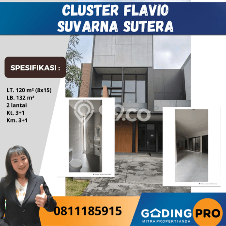 Dijual Hunian Rumah Nyaman 3 KT di Suvarna Sutera, Tangerang Dijual Hunian Rumah Nyaman 3 KT di Suvarna Sutera, Tangerang