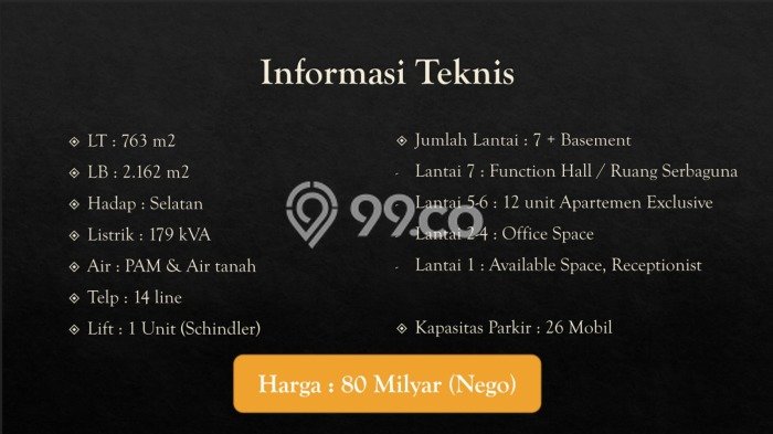Lokasi Strategis! Dijual Kantor Bisnis di Kebayoran Baru, Jakarta Selatan Kondisi Baik Lokasi Strategis! Dijual Kantor Bisnis di Kebayoran Baru, Jakarta Selatan Kondisi Baik
