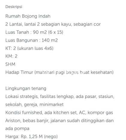 Rumah 2 KT 2 KM Fully Furnished di Bojong Indah, Dekat Supermarket, Jakarta Barat Rumah 2 KT 2 KM Fully Furnished di Bojong Indah, Dekat Supermarket, Jakarta Barat
