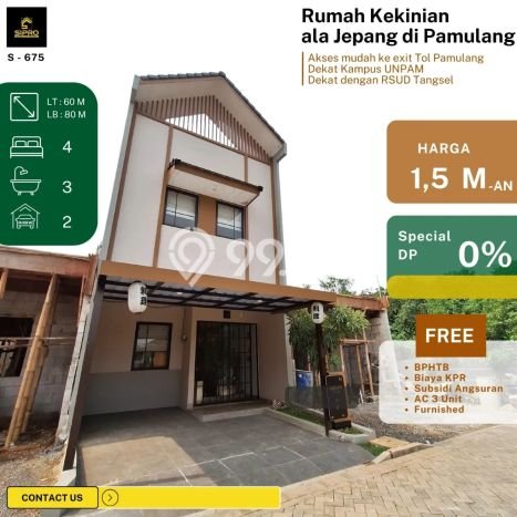Rumah Modern Minimalis 4 KT Siap Huni di Pamulang Rumah Modern Minimalis 4 KT Siap Huni di Pamulang