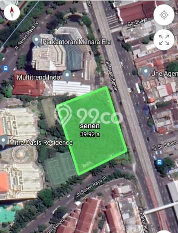 Jarang Ada! Tanah di Senen Punya Luas 3915m2 - Jarang Ada! Tanah di Senen Punya Luas 3915m2 -