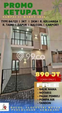 Rumah Strategis Modern Lb 84m2 di Pedurungan, Semarang Rumah Strategis Modern Lb 84m2 di Pedurungan, Semarang
