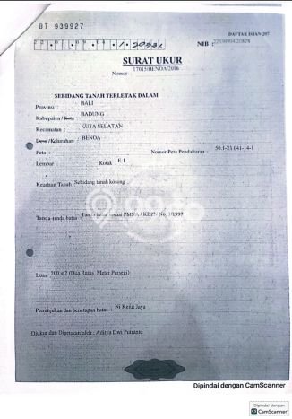 Tanah untuk Dijual Lokasi Benoa, Badung Luas 200m2 SHM Tanah untuk Dijual Lokasi Benoa, Badung Luas 200m2 SHM
