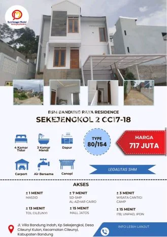 For Sale Hunian Rumah Nyaman 4 KT di Bandung Timur, Bandung For Sale Hunian Rumah Nyaman 4 KT di Bandung Timur, Bandung