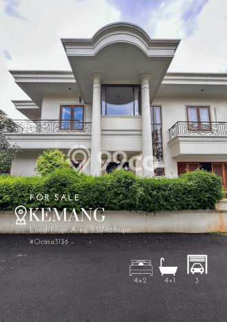 Ready to Use! Luxury House LT 531m2 Desain Elegan di Kemang Ready to Use! Luxury House LT 531m2 Desain Elegan di Kemang