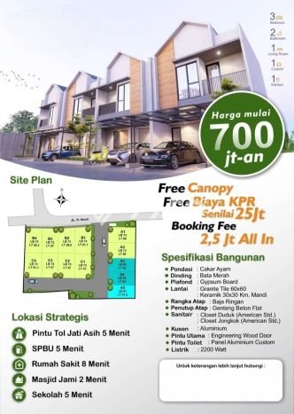 Dijual Rumah Modern 3 KT di Jati Asih, Bekasi Dijual Rumah Modern 3 KT di Jati Asih, Bekasi