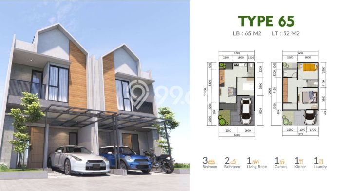 Dijual Rumah Eksklusif 3 KT di Bekasi, Bekasi Dijual Rumah Eksklusif 3 KT di Bekasi, Bekasi