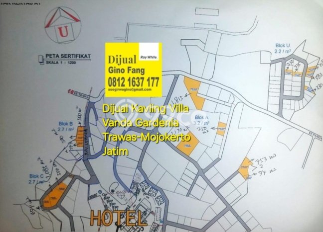 Tanah Strategis Dijual di Trawas Mojokerto 250m2 Tanah Strategis Dijual di Trawas Mojokerto 250m2