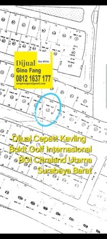 Kavling Tanah untuk Dijual di Citraland, Surabaya, Luas 548m2 Kavling Tanah untuk Dijual di Citraland, Surabaya, Luas 548m2
