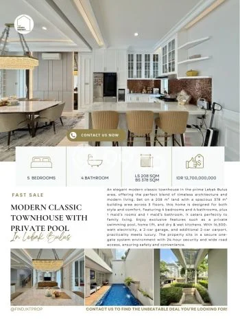 Rumah Elit Modern Siap Huni di Lebak Bulus Jakarta Selatan Rumah Elit Modern Siap Huni di Lebak Bulus Jakarta Selatan