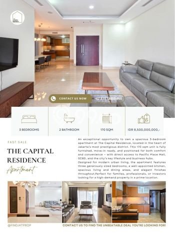 Dijual Cepat Apartemen High-Class di Kebayoran Baru, Jakarta Selatan 3 Kamar Harga Rp 8,5 Miliar Dijual Cepat Apartemen High-Class di Kebayoran Baru, Jakarta Selatan 3 Kamar Harga Rp 8,5 Miliar