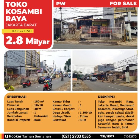Ruko di Duri Kosambi, Luas 30m², Lokasi Strategis Ruko di Duri Kosambi, Luas 30m², Lokasi Strategis
