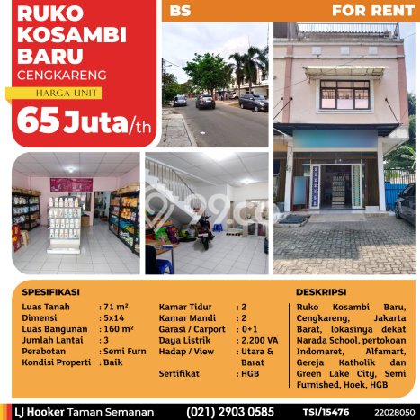 LOKASI PREMIUM! Ruko Area Bisnis Kawasan Cengkareng, Luas 160m², Siap Bisnis LOKASI PREMIUM! Ruko Area Bisnis Kawasan Cengkareng, Luas 160m², Siap Bisnis