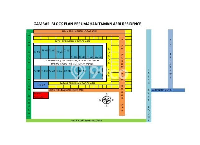 Tanah Kawasan Cibinong, Luas 72m², Lokasi Strategis Tanah Kawasan Cibinong, Luas 72m², Lokasi Strategis
