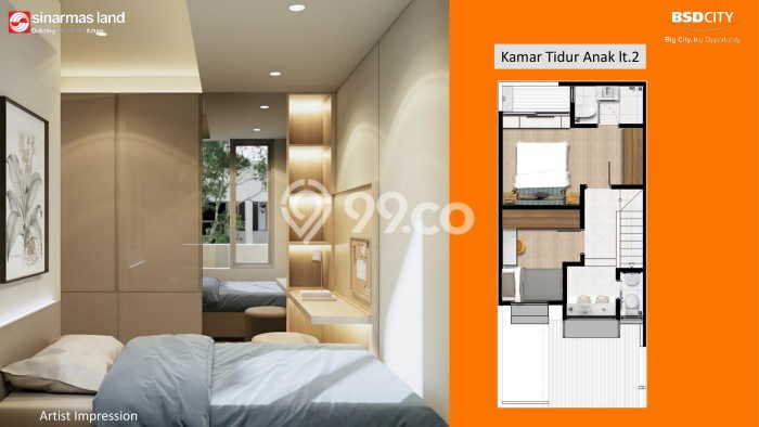 Hunian Nyaman Asri 3 KT Siap Pakai di BSD City Tangerang Hunian Nyaman Asri 3 KT Siap Pakai di BSD City Tangerang