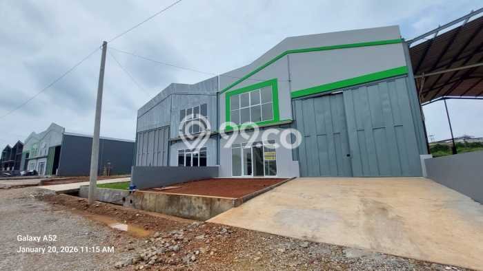 Disewakan Gudang di Gunung Sindur Bogor LT 300m2, LB 216m2 Disewakan Gudang di Gunung Sindur Bogor LT 300m2, LB 216m2