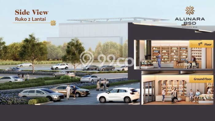 LOKASI TERBAIK! Ruko di BSD, Luas 92m2m², Jalan Utama LOKASI TERBAIK! Ruko di BSD, Luas 92m2m², Jalan Utama