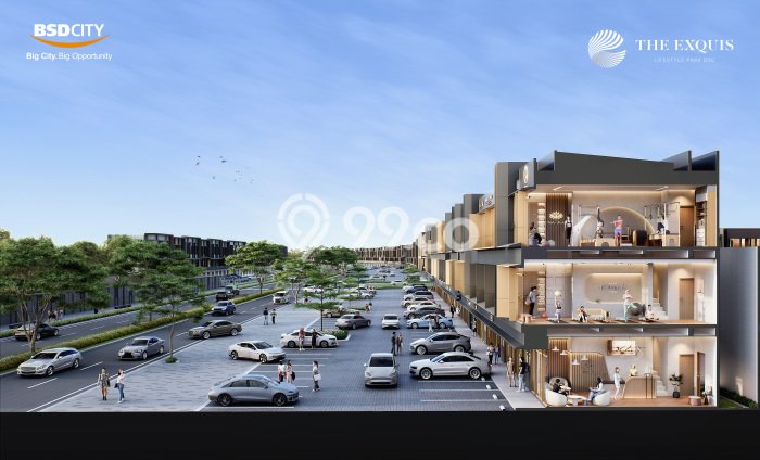 Ruko Premium Kawasan BSD City, Luas 133m², Akses Utama, Berkembang Ruko Premium Kawasan BSD City, Luas 133m², Akses Utama, Berkembang