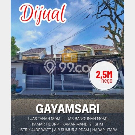 For Sale Rumah 4 Kamar Lokasi Ideal Bagus dan Strategis di Gayamsari For Sale Rumah 4 Kamar Lokasi Ideal Bagus dan Strategis di Gayamsari
