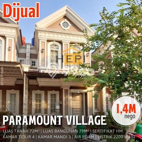 Dijual Rumah di Paramount Village Semarang Dijual Rumah di Paramount Village Semarang