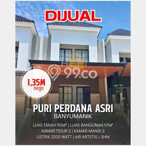 Rumah Strategis Minimalis Lb 97m2 di Banyumanik, Semarang Rumah Strategis Minimalis Lb 97m2 di Banyumanik, Semarang