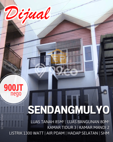Rumah Minimalis 3 KT LT 85m2 di Sendangmulyo Rumah Minimalis 3 KT LT 85m2 di Sendangmulyo