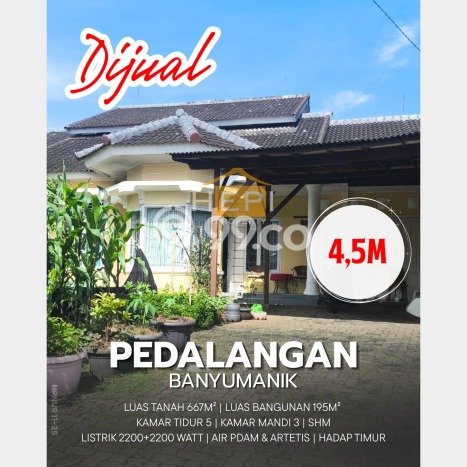 Rumah Eksklusif Siap Huni LT 667m2 di Banyumanik, Semarang Rumah Eksklusif Siap Huni LT 667m2 di Banyumanik, Semarang