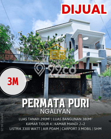 Hunian Eksklusif Dijual LT 290m2 di Ngaliyan, Semarang Hunian Eksklusif Dijual LT 290m2 di Ngaliyan, Semarang