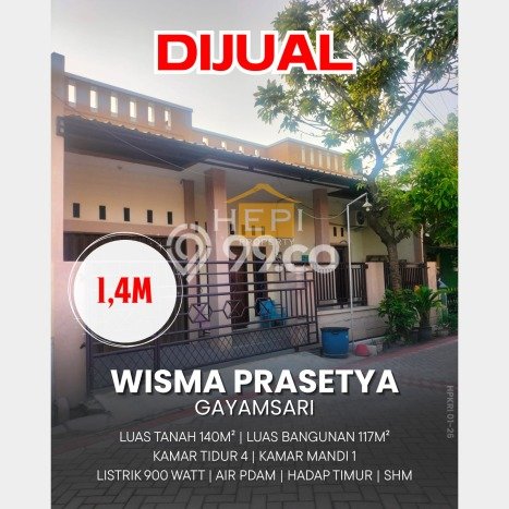 Dijual Rumah 4 Kamar Lokasi Strategis Nyaman dan Strategis di Gayamsari Dijual Rumah 4 Kamar Lokasi Strategis Nyaman dan Strategis di Gayamsari
