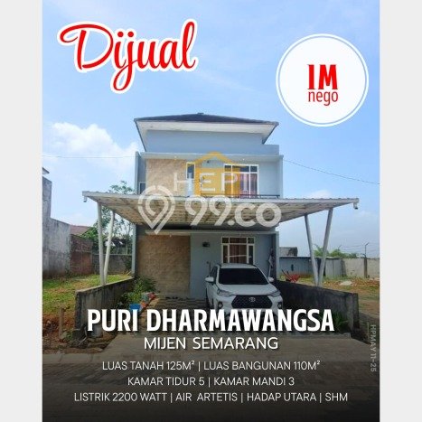 Rumah Siap Huni di Mijen, Semarang, LT 125m2m² Bangunan 110m2m² Rumah Siap Huni di Mijen, Semarang, LT 125m2m² Bangunan 110m2m²