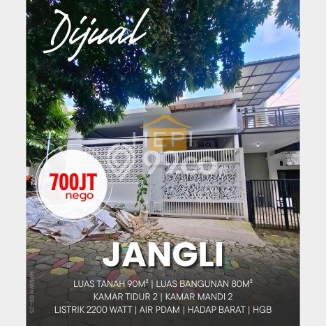Rumah Modern 2 Kamar LT 90m2 di Jangli Rumah Modern 2 Kamar LT 90m2 di Jangli