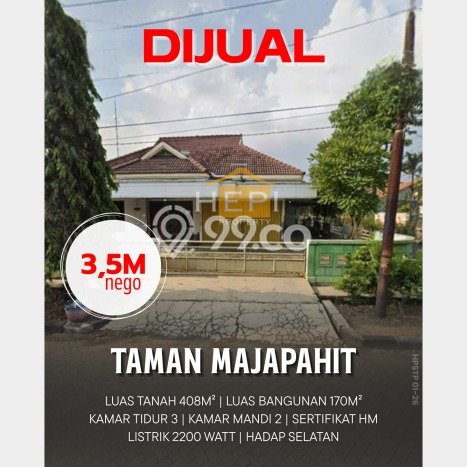 Rumah Eksklusif Siap Huni LT 408m2 di Pedurungan, Semarang Rumah Eksklusif Siap Huni LT 408m2 di Pedurungan, Semarang