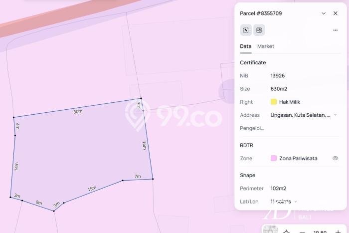 Tanah Kavling Dijual di Badung dengan Spesifikasi 1193m2 Tanah Kavling Dijual di Badung dengan Spesifikasi 1193m2