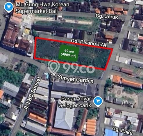 Kavling Tanah di Denpasar Selatan Dijual Luas 4900m2 Legalitas SHM Kavling Tanah di Denpasar Selatan Dijual Luas 4900m2 Legalitas SHM