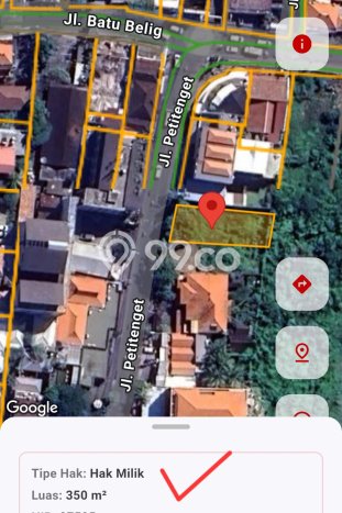Dijual Tanah di Badung, Luas 350m2 SHM Dijual Tanah di Badung, Luas 350m2 SHM
