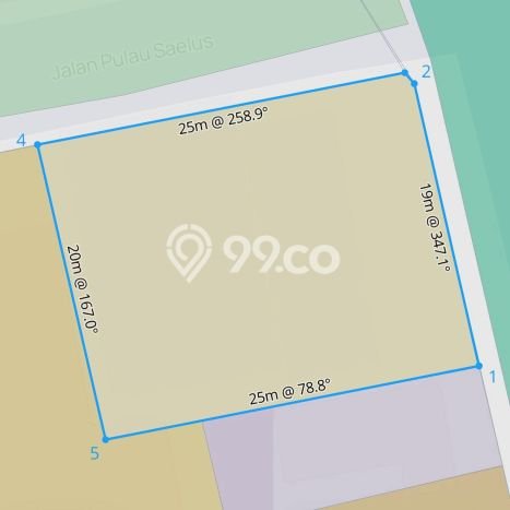 Dijual Tanah 490m2 di Sesetan, Denpasar Dijual Tanah 490m2 di Sesetan, Denpasar