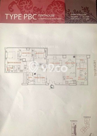 Siap Huni Apartemen Prestisius di Gandaria 3 Kamar & 2 Kamar Mandi Siap Huni Apartemen Prestisius di Gandaria 3 Kamar & 2 Kamar Mandi