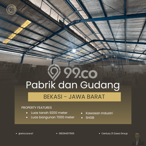 Pabrik Dijual di Bekasi Barat LT 9215m2, LB 7000m2 Solusi Investasi Cerdas Pabrik Dijual di Bekasi Barat LT 9215m2, LB 7000m2 Solusi Investasi Cerdas