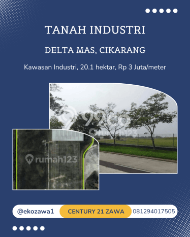 Lahan Dijual Lokasi Strategis di Bekasi dengan Luas 201000m2 Lahan Dijual Lokasi Strategis di Bekasi dengan Luas 201000m2