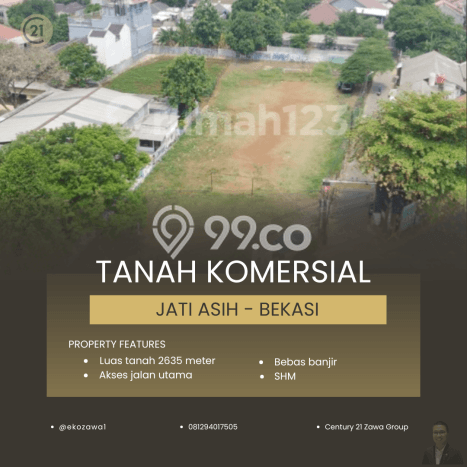 Kavling Tanah untuk Dijual di Jati Asih, Bekasi, Luas 2635m2 Kavling Tanah untuk Dijual di Jati Asih, Bekasi, Luas 2635m2
