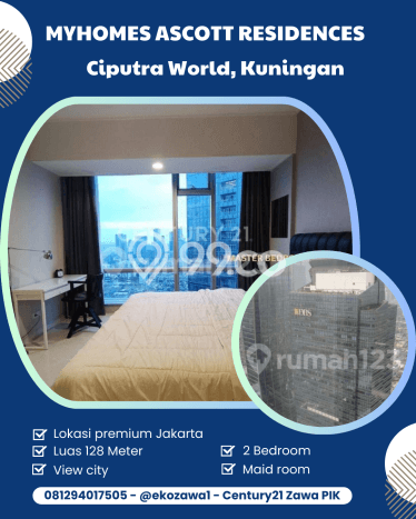 Dijual Apartemen Prestisius di CBD Area 2 Kamar & 2 Kamar Mandi Dijual Apartemen Prestisius di CBD Area 2 Kamar & 2 Kamar Mandi