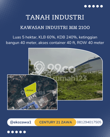 Tanah Investasi Dijual di Bekasi Punya Luas 50632m2 Tanah Investasi Dijual di Bekasi Punya Luas 50632m2