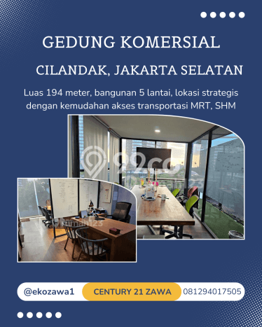 Kantor Dijual di Cilandak Jakarta Selatan dengan Luas Bangunan 778m2 Kantor Dijual di Cilandak Jakarta Selatan dengan Luas Bangunan 778m2