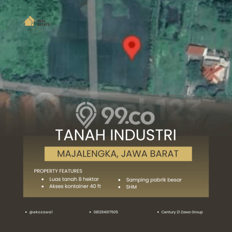 Tanah di Jatiwangi, Majalengka Luas 80000m2 Dijual Segera Tanah di Jatiwangi, Majalengka Luas 80000m2 Dijual Segera