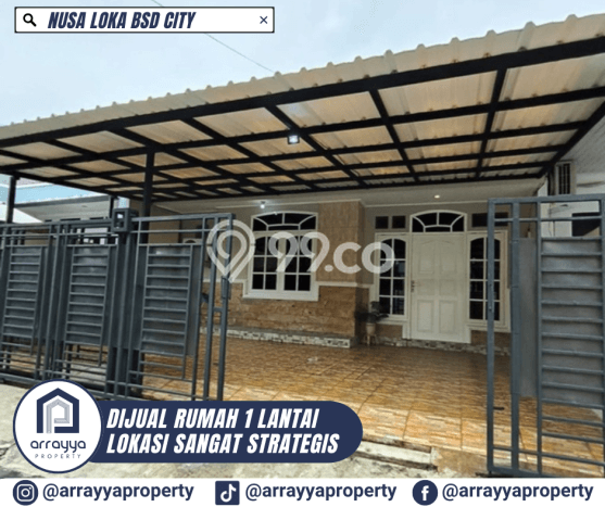 For Sale Hunian Rumah Terawat 3 KT di BSD Nusaloka, Tangerang For Sale Hunian Rumah Terawat 3 KT di BSD Nusaloka, Tangerang
